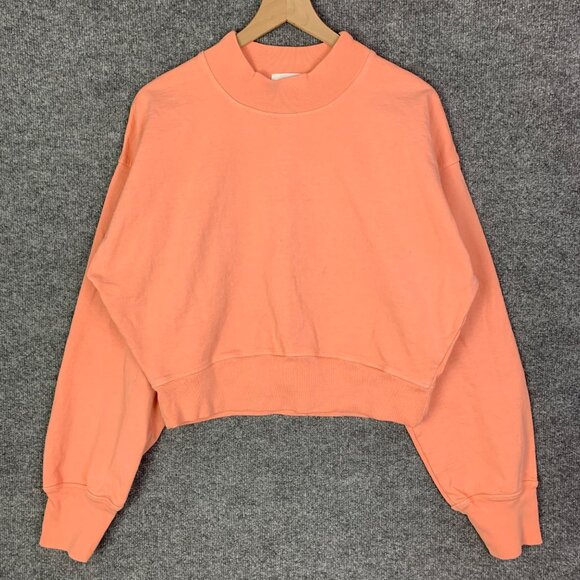 TALENTLESS Tops - Talentless Mock Neck Cropped Pullover Long Sleeves Sweatshirt Women’s Sz Medium